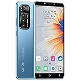 MsMga Cheap Mobile phone, 16GB ROM (Scalable to 128GB), 5.0 inch IPS Display, Android 9.0 OS, Dual SIM Dual Cameras，Face ID Unlock Cell Phones (M10Plus-Blue)