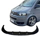 COMPATIBLE WITH VW T5/T5.1 TRANSPORTER SPORTLINE [2010-2014] Front Lower ABS Gloss Black Bumper Lip Splitter with Fitting Kit