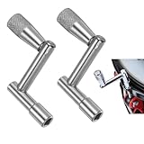 2 PCS Drum Keys,Adjustable Drum Wrench Tool,Drum Key Tool,Stainless Drum Tuner Key,Drum Tuning Wrench,Universal Drum Tuning Key for Acoustic Electronic Drums Snare Drum and Bass Drum