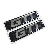 Concept Graphics GTI Chrome 3D Domed Gel Decal Sticker Badges Fits VW Golf