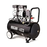 POLLOR 50L Air Compressor Low Noise Oil Free Electric Portable 5.2CFM with Pressure Regulator (50L)