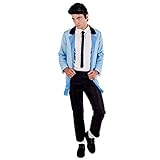 Fun Shack Teddy Boy Suits 1950s Men Fancy Dress Costume - Retro Teddy Boy Outfit for Themed Parties and Events, Large