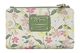 Loungefly Disney Peter Pan Tinkerbell Floral Zip Around Wallet, Green, Casual