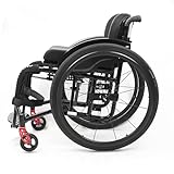 Lightweight Wheel Chair For Adults,Aluminum Alloy Wheelchair,Sports Folding Transport Wheelchair,Self-propelled Manual Wheelchairs,Mobility Aids For Adult,with Handbrakes,Quick Release Rear Wheels(Siz