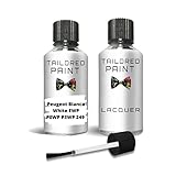 For Peugeot Bianca White EWP P0 WP P3 WP 249 Touch Up Paint Pen With Brush (Touch Up Paint + Lacquer)