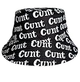 ARG CUNT Bucket of Attitude - Rude Slogan Hat for The Bold Unisex Bucket Hat Summer Travel Sun Fisherman Hats Reversible Bucket Hats for Festivals Outdoor Hat HAT TWAT Reversible