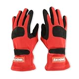 RaceQuip Race Gloves 355 Series 2 Layer Nomex SFI 3.3/5 Certified Red X-Large 355016