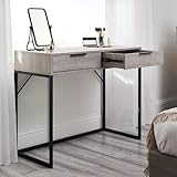 Julian Bowen Bali 2 Drawer Dressing Table/Desk - Grey Oak