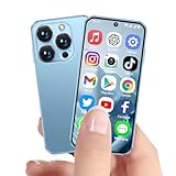 BLKE Mini Phone,4G Mini Smartphone Unlocked with 3.88" HD Full Screen,Android 12,Dual SIM 4GB+64GB,World's Smallest Tiny Phone 4G,Small Smart Mobile Phones for Kids GPS Face ID 1950mAh-Blue