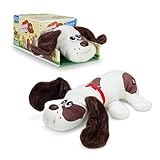 Pound Puppies | Cream with Medium Brown Spots | Dogs Trust Charity Newborns, Puppy Toy, Soft Toy Dog for Children, Puppy Toys for Girls and Boys, 43cm Dog Plush for Kids Ages 3+ | Basic Fun 38095
