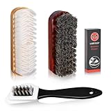 YqsIbth Suede Brush and Nubuck Cleaner Kit - 4 Pcs Multifunctional Cleaning Brushes for Shoes, Boots and Leather