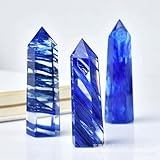 Blueberry Quartz Tower Crystal Point Obelisk Decor 1PC