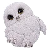 Nemesis Now Feathers Cute Rotund Snowly Owl Figurine, White, 12.5cm (U5473T1)