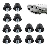 Gosknor 12pcs Football Boot Studs, 0.51in & 0.63in Soccer Cleats Replacement Running Spikes Rugby Soccer Shoe Studs Replacement Screw-In Plastic/Iron Spikes for Firm Surfaces Outdoor Athletic Training