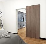 DIYHD 34" Concealed Sliding Barn Door Hardware with Soft Close Mechanism,No Floor Track,Fit MIN Openning Width 28"
