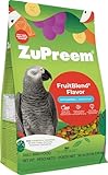 ZuPreem FruitBlend Bird Pellets, Daily Bird Food for Parrot, Conure, Caique, African Grey, Eclectus, Small Cockatoo, Core Nutrition for Medium Large Birds, Parrot Food (M/L, 3.5 lb)