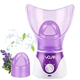 Facial Steamer,VOUM Face Steamer for Facial Deep Cleaning Home Facial Sauna Spa Sinuses Humidifier Atomizer Warm Mist Unclogs Pores Unisex (Purple)