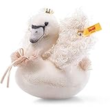 Steiff 026744 Swan Silke White / Gold 12 cm Vintage Memories