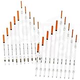 NGT Fishing 10 x Loaded & 10 x Unloaded Clear Waggler Floats Wide & Thin Tips