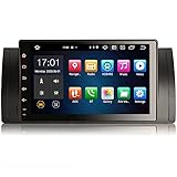 Erisin 9 inch Android 10 Car Stereo Radio Sat Nav For BMW 5 Series E39 E53 X5 M5 8 Core 4GB +64GB Built-in CarPlay & Android Auto DSP Support DAB+ Bluetooth DVR GPS SWC WIFI 4G OBD2 TPMS USB