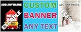 Hippowarehouse Personalised Banner Shop 5ft x 2ft Custom Image Name Any Text Business Decoration Gig Music Venue Sale Sign