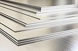 Aluminium Sheets & Plate - 0.5mm 0.7mm 1mm, 1.5mm, 2mm, 3mm, 4mm, 5mm. Multiple Size's and pack Qty's to choose from, blanks, strip's, trim's and Shim's - (1.0mm - 100mm x 100mm-2Pk)