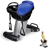 KK-GGL Home Gym Horse Riding Machine, Hip Assist Exercise Equipment, Electric Horse Riding Simulator, Plug-In Horse Riding Machine, 20 Gears & 3 Programs Available, Workout Machine,Blue