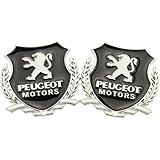 LVIPP Car Emblem for Peugeot 107 206 207 208 308 307, Badge Emblem Logo Letters Car Side Hood Trunk Exterior Front Bonnet