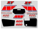 Yamaha XT 600 1986 Compatibale Complete Graphic Decal Sticker Set (Glossy)