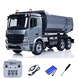 TOUCAN RC HOBBY 1/20 RC Dump Truck 6X6 Electric Lifting 003 Remote Control Tipper BZ Metal Gears Sounds Lights Model Vehicle RTR