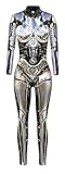 SEAUR - Halloween Costumes for Women 3D Print Skeleton Jumpsuit Long Sleeve Catsuit Funny Bodysuit Skinny Playsuit Rompers Nightwear
