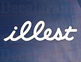 Car Sticker ILLEST 200mm Wide Novelty Modified Van Bumper Window Boot Door Decal