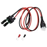 ECSiNG 6 Pin Power Plug 30A DC Power Cable 1m/3.3ft Car Radio Power Cable Compatible with Kenwood TS-50s TS-60s Compatible with ICOM IC718 IC706 IC-725A for Radio
