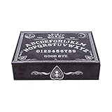 Nemesis Now Black and White Spirit Board and Planchette Jewellery Storage Box with Mirror, MDF, One Size