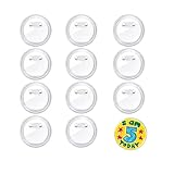 12 pcs Acrylic Button Clear Badges, Handmade Button Badge with Pins, Badge Making Kit for Kids, DIY Badge Craft Supplies for DIY Crafts and Children's Paper Craft Activities and More
