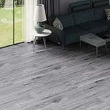 ??????? Vinyl Flooring - Lino Flooring with Washed Grey Effect,Peel and Stick Floor Tiles,2.0mm 36pcs Waterproof,for Kitchen Living Room(5.02m²,Washed Grey)