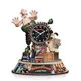The Bradford Exchange Wallace and Gromit 30th Anniversary Clock, Limited Edition, Animated with Moving Train and Sound