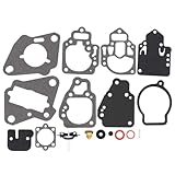 Aputoxz Outboard Carburetor Rebuild Kit for Mercury Mariner 9.9HP 20HP, 809735A1 Replacement Kit with Gaskets and Seals