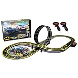 Micro Scalextric Car Race Track Sets for Kids Age 4+ - Batman vs Joker Themed Construction Set, Battery Powered Racing, Slot Cars Kids' Play Vehicles - Mini Toy Tracks for Boys