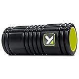 TriggerPoint Grid Foam Roller – Multi-Density Foam Surface, Firm Compression for Muscle Recovery, Pre/Post Workout Massage, Hollow Core, Trusted by Professionals, Free Online Videos, 33cm, Black