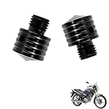generic 2PCS motorcycle mirror plugs Compatible with Kymco CK 125,dustproof tuning accessories(Black)