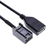 Keple AUX USB Cable Compatible with Honda Civic Jazz CR-V Honda CRZ Costa Accord Odyssey Crosstour Insight Legend (2008-Onward) | Mp3 WMA Music Interface Adapter to USB Drive