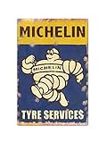Boggevi Kells Michelin Marshmallow Man Tyre Vintage Classic Advert Garage Metal Wall Garage Sign Garden Shed Plaque - Tin signs Metal Poster Gift 200mm x 300mm -TPH0033