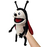 Hand Puppets Bee Insects Puppets for Kids, Interactive Toys for Boys Girls, Plush 13" Insect Stuffed Animal Story Toys Gifts for 3-6 Year Old (Ladybird)