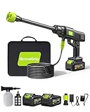 Pressure Washers,Cordless Pressure Washer,8000mAh Battery,10-Stage Adjustable, 6-in-1 Nozzle, Dual Batteries, 10m Range for Car/Patio/Garden/Floor Cleaning & Watering