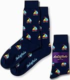 AUSCUFFLINKS Sail Boat Socks For Him and Her | Yacht Happy Gift Socks - Quirky Novelty Present for Dad and Mum