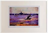 793073 Launch Of Unicorn, Cammell Laird, U.K. Watercolour Picture Frame Ltd Ed