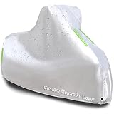 Heavy Duty Motorbike Cover Custom Fit for Yamaha DT 175 with Carry Bag & Lock Holes丨Indoor Outdoor Breathable Protection Cover Waterproof Dustproof Breathable