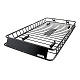 MAXXHAUL 50506 64" x 39" x 6" Heavy-Duty Universal Steel Roof Rack, Black