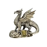 Elgate Wales Red Dragon Pewter Decoration Figure | Iconic Welsh Symbol for Home, Office, Executive Desk, Living Room Decor Ornaments & Garden Display | Figurine for Collectors & Gift Givers